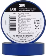 Cinta Aislante PVC 3M Temflex 155 19x20m Color Azul