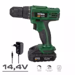 KOMA TOOLS KIT TALADRO ATORNILLADOR 14,4 V CON BATERIA 1500 mAh Y CARGADOR 08376 8425998083767