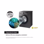 Lavadora Samsung WW90TA046AX 9 kg Inox Ecobubble Ref. WW90TA046AX/EC