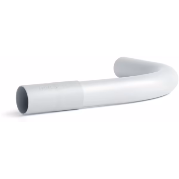 Curva Rígida PVC Enchufable Aiscan Ø40mm Gris (40 PZ)